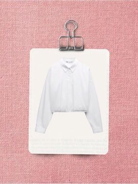 White Embellished Women's Top rhinestone cropped shirt